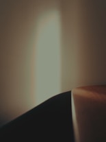 Soft light falls on a curved surface