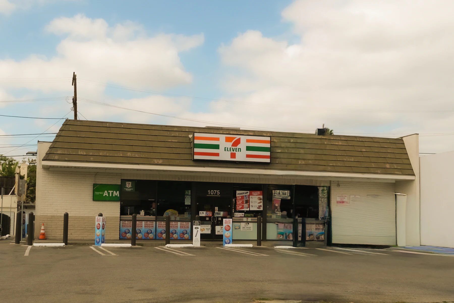 A convenience store on a sunny Southern California afternoon