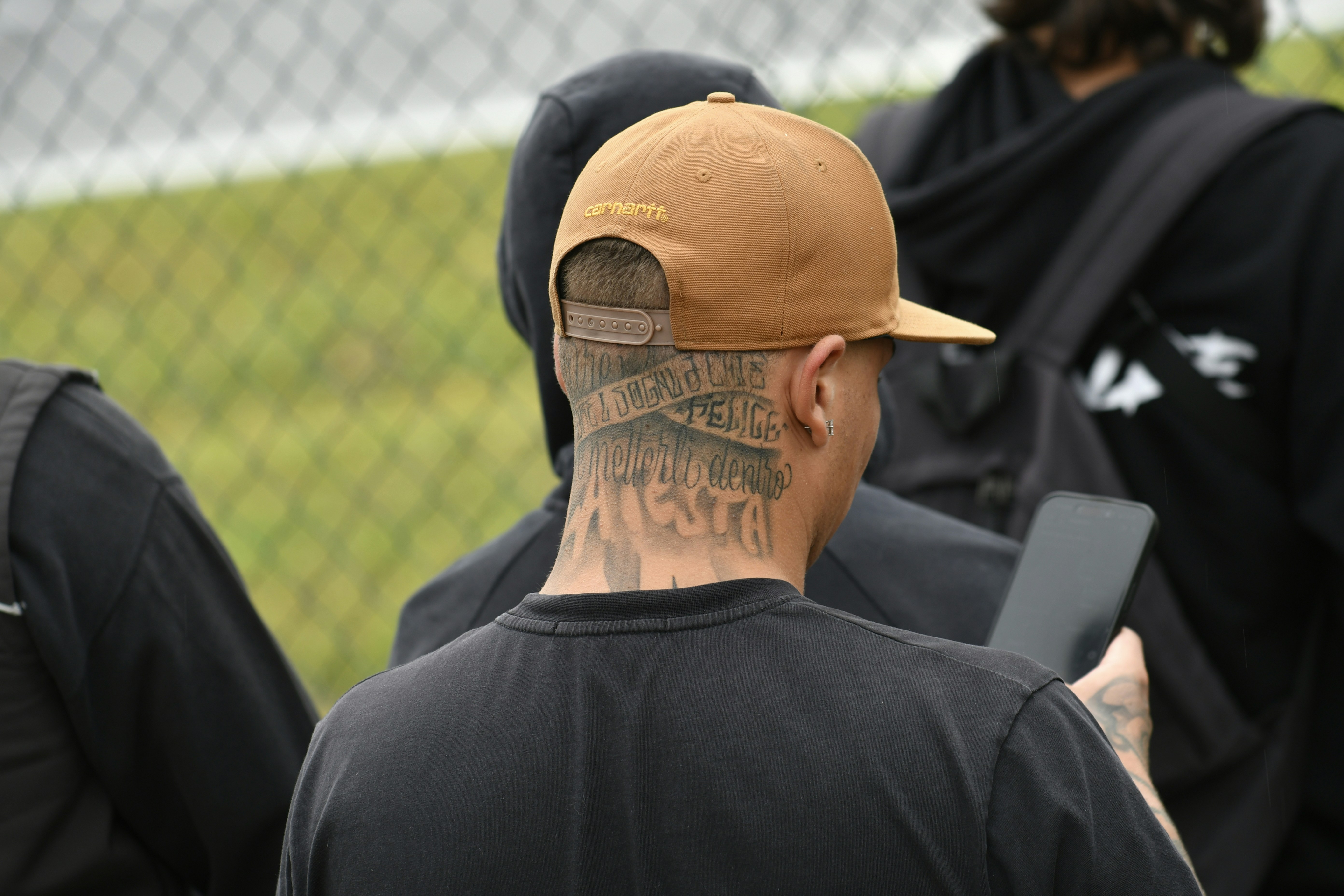 Black t-shirt back view