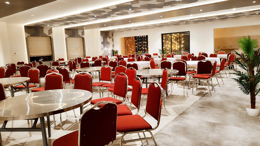 Banquet room set up
