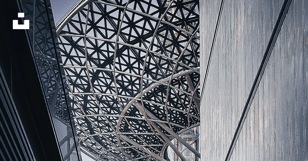 Modern architectural structures with geometric patterns photo – Free ...