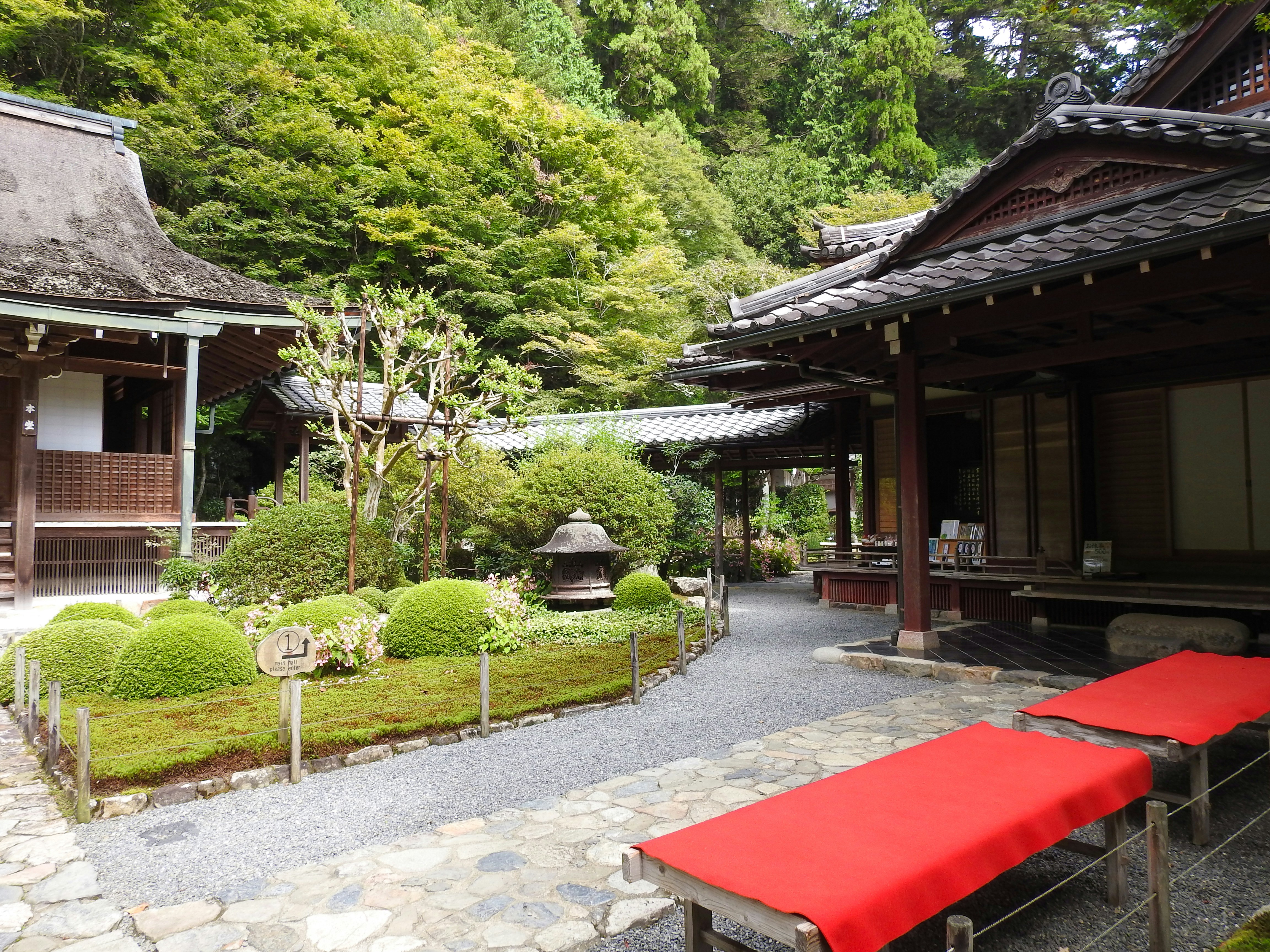 Japanese temple with serene atmosphere