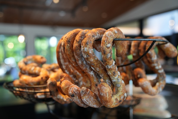 Freshly baked artisan sourdough bread