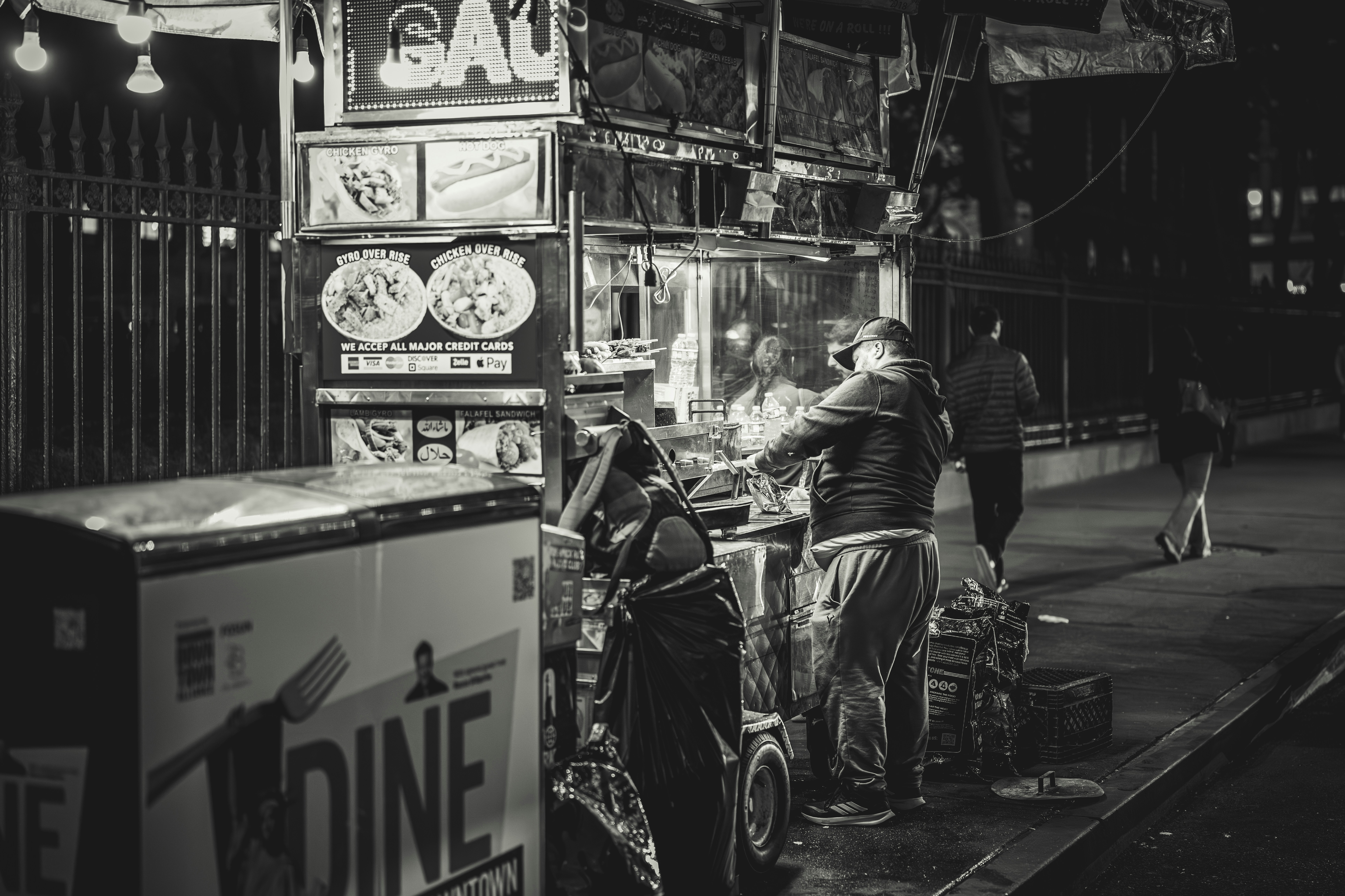 Urban street food vendor