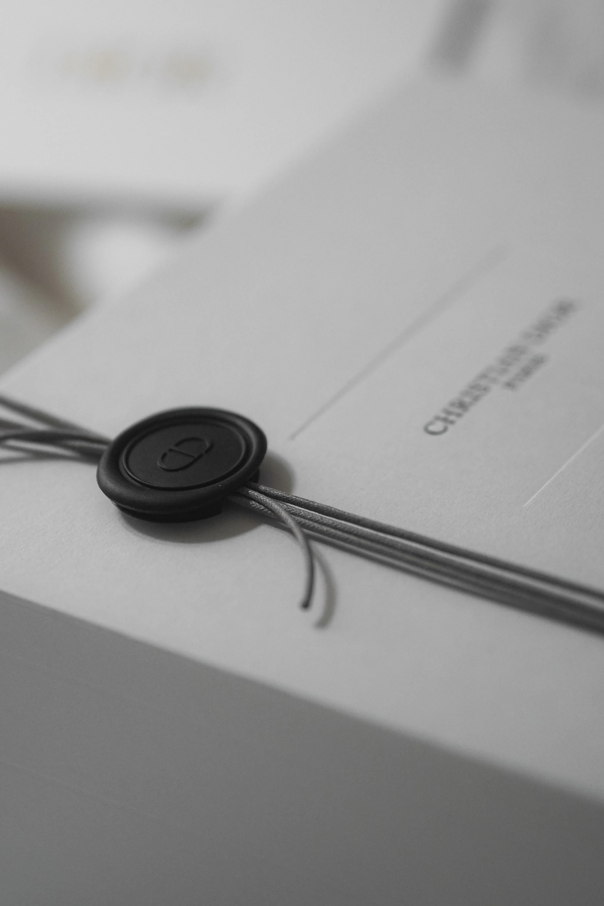 White box with christian dior paris logo and seal