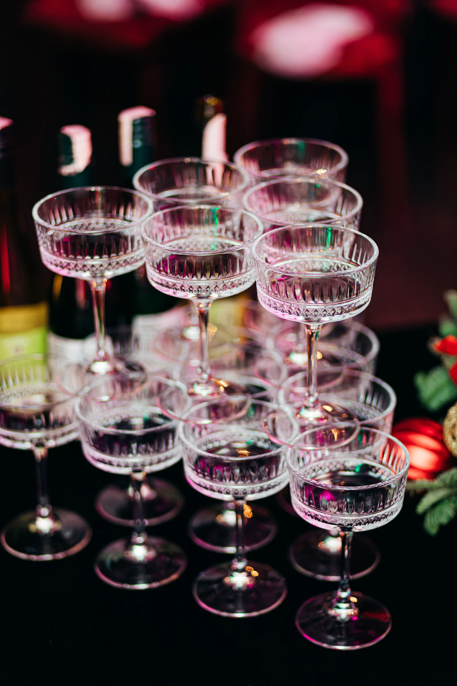 Aurum Pour — Champagne Towers