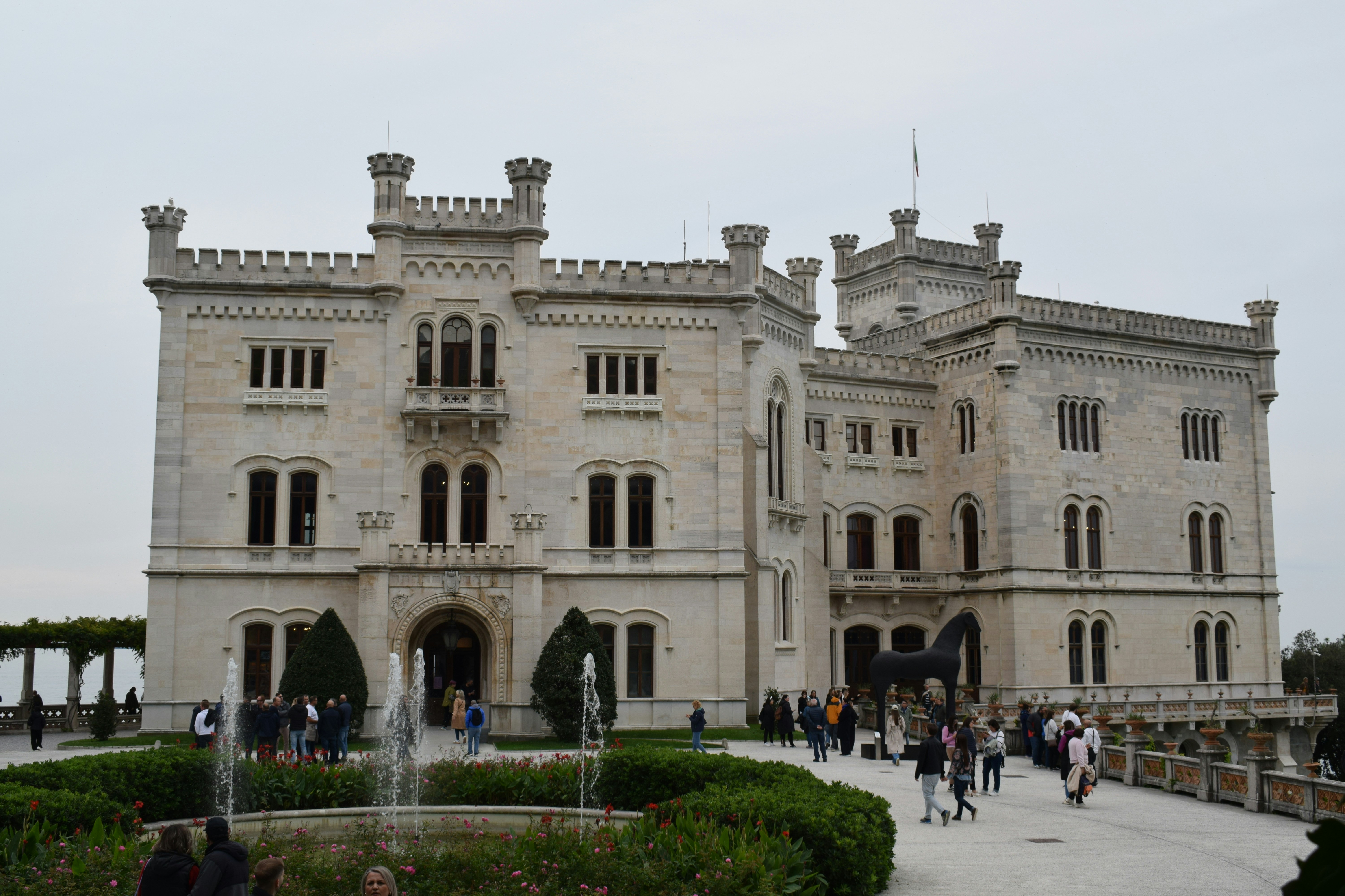 Beautiful Miramare castle near Trieste in Italy.