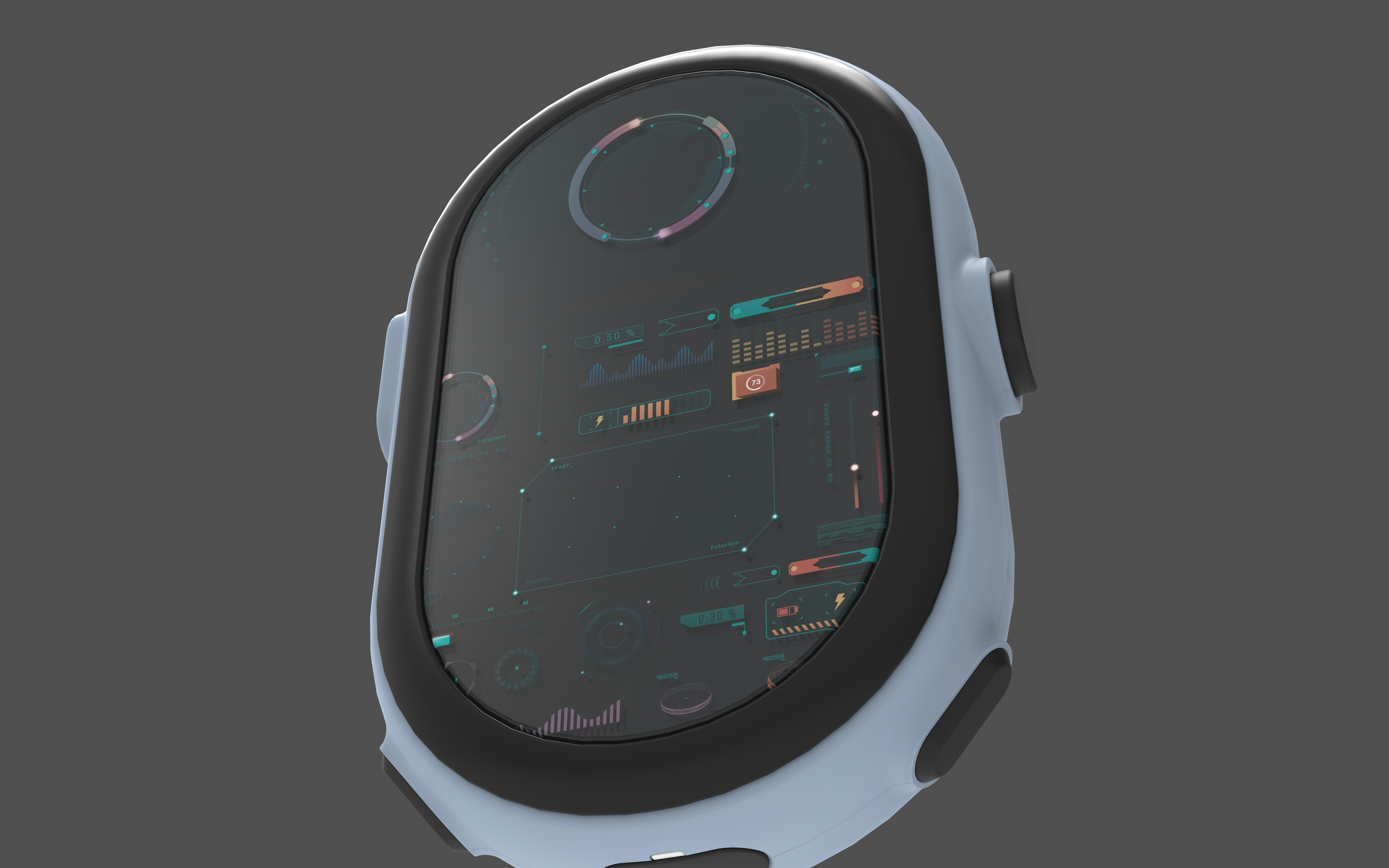 Futuristic digital device