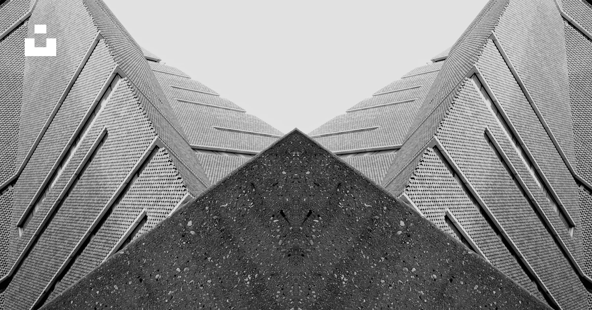 Looking Inward Abstract Abstract architectural shapes with white arrows pointing inward. photo ...