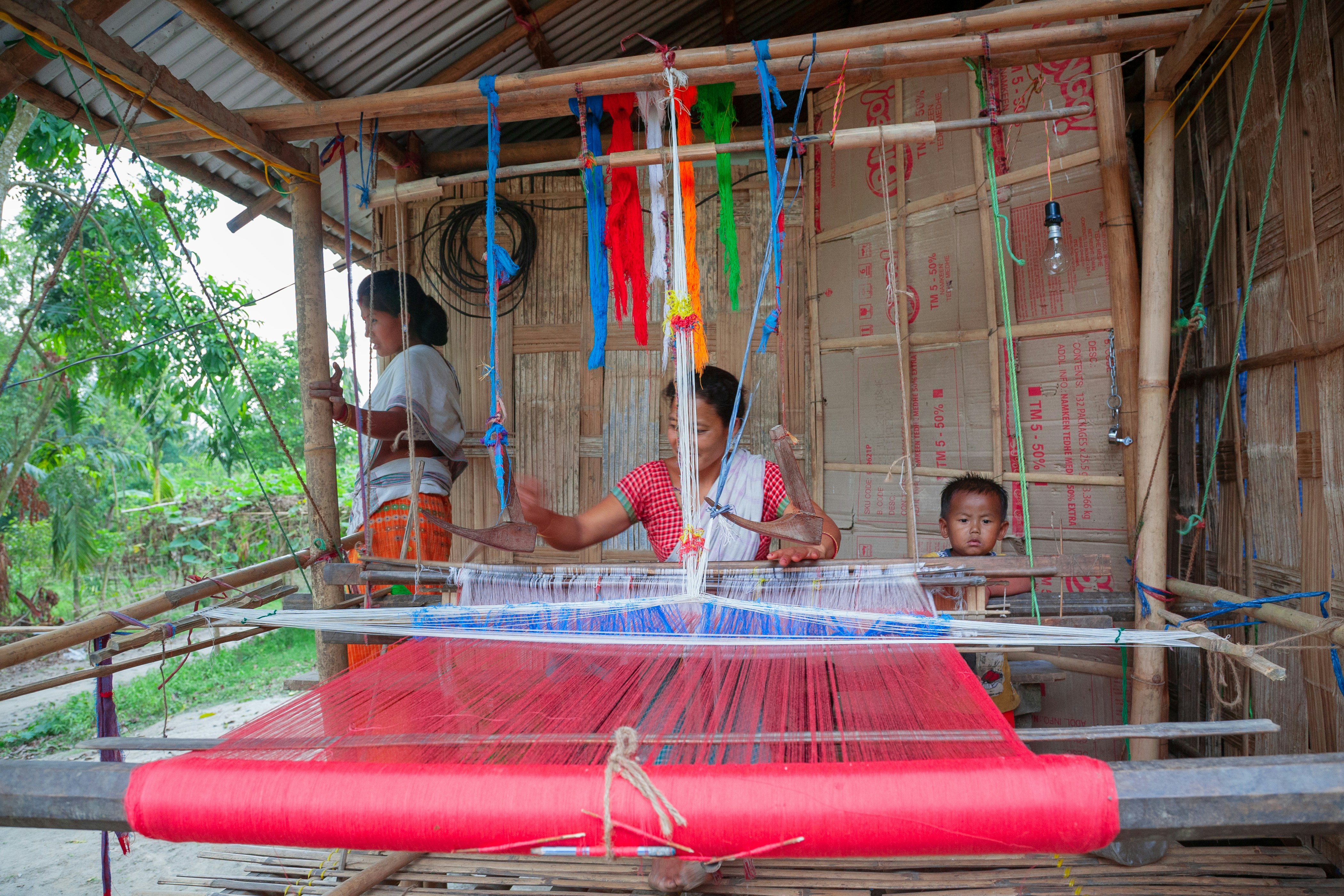 Working woman in rural Assam
