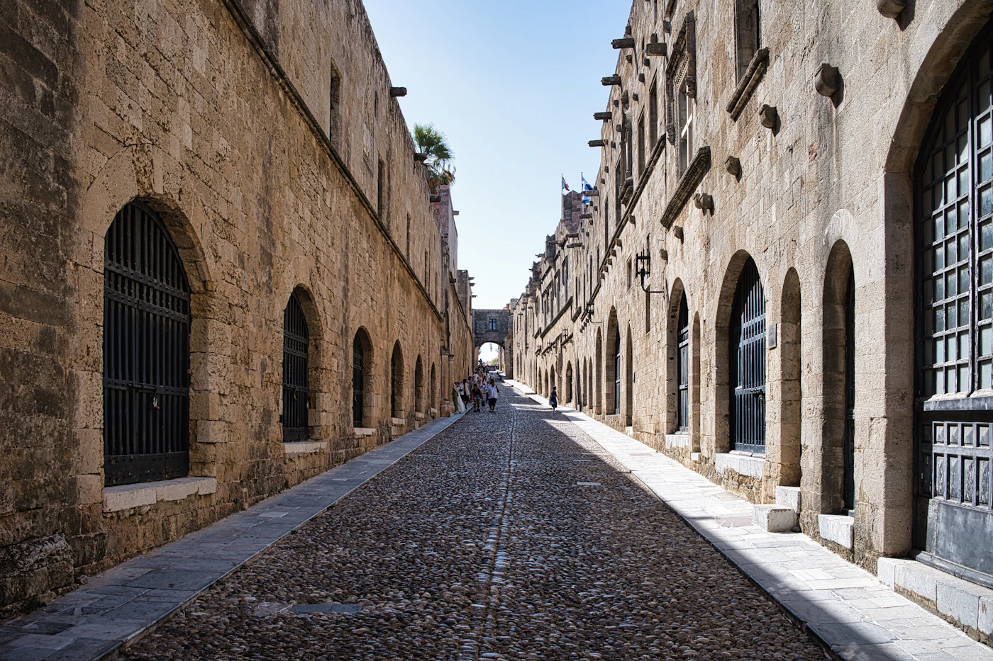 Die mittelalterliche Altstadt von Rhodos mit der Ritterstrasse