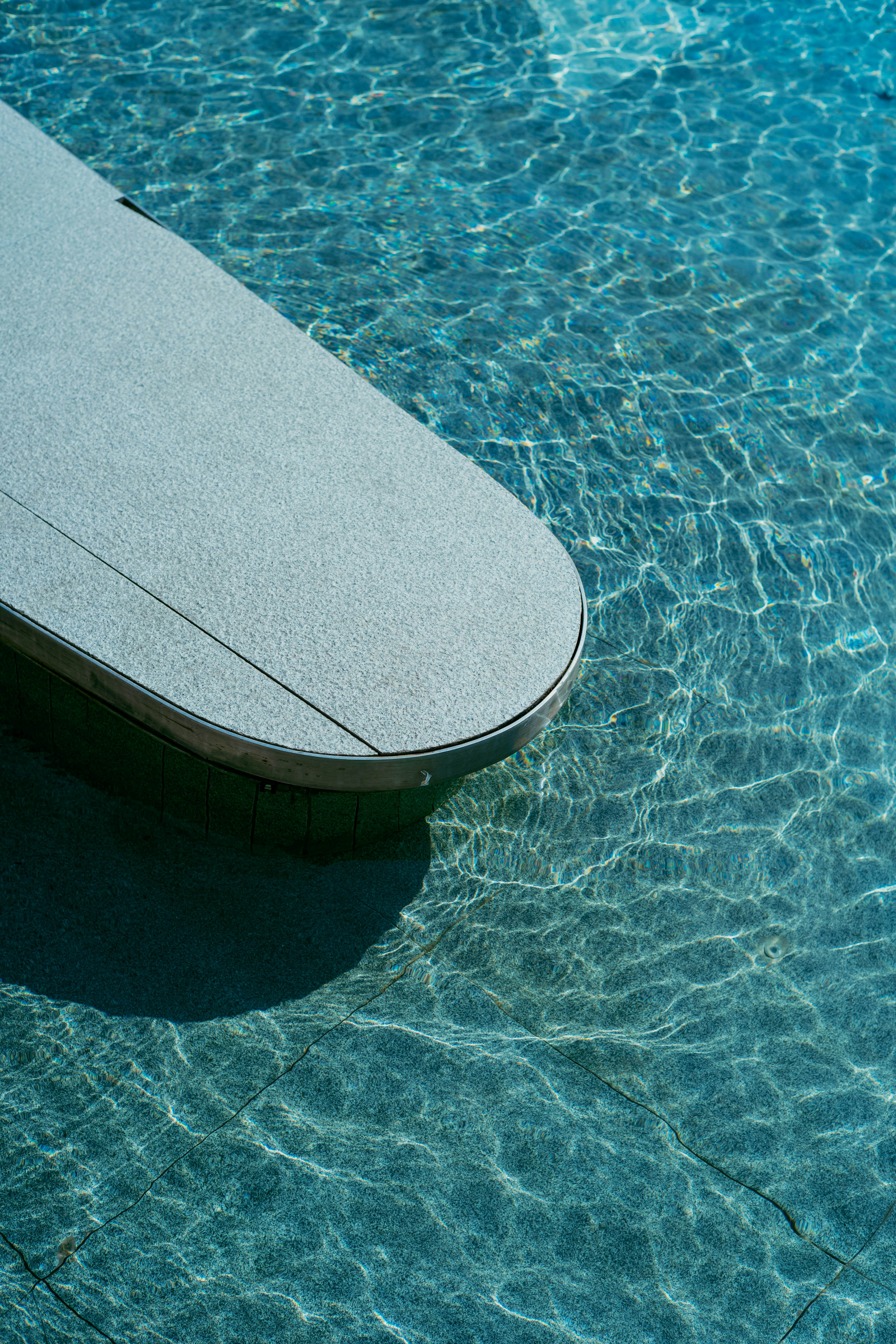 Modern pool edge detail