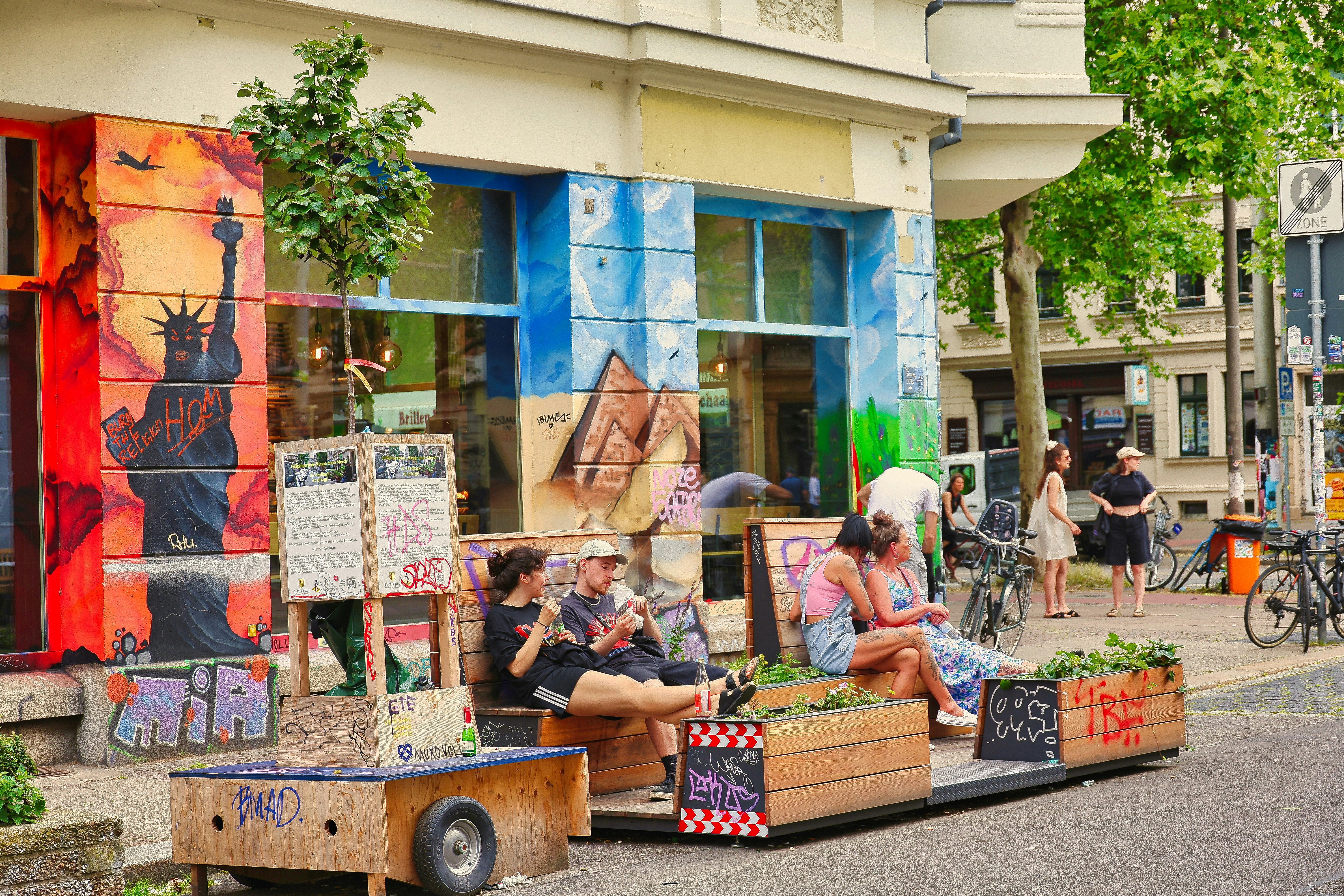Rue emblématique du quartier ouest de Plagwitz