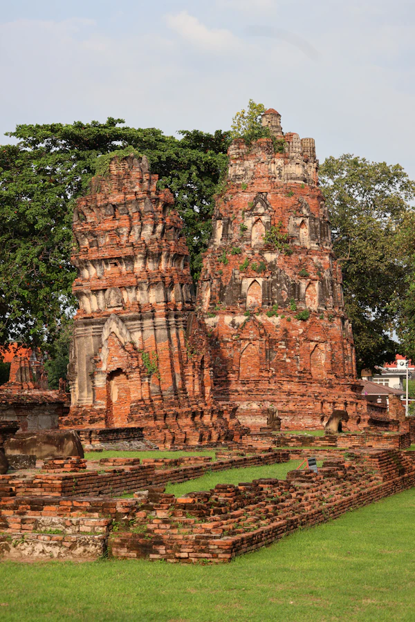 Ruïnes van Ayutthaya historische tempelstad Thailand