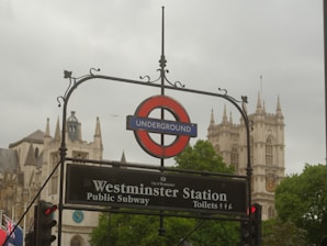 Westminster station sign