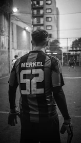 Soccer player with number 52 on jersey