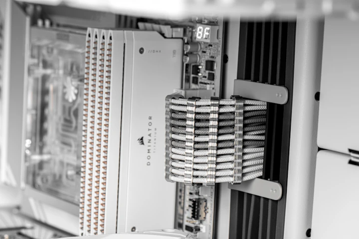 Server rack components - close up