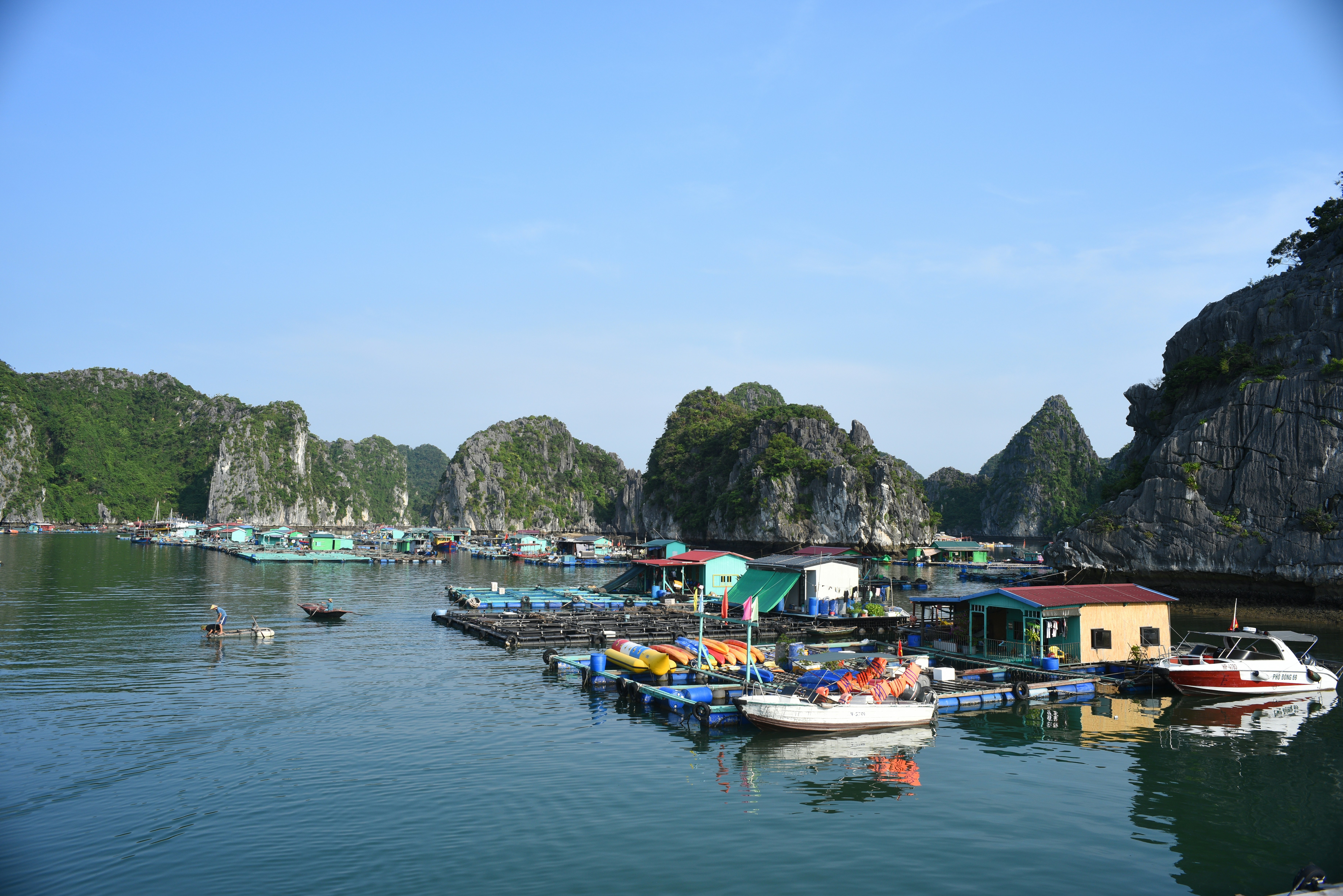 limestone karsts Ha Long Bay Vietnam - cheapest vacation destination