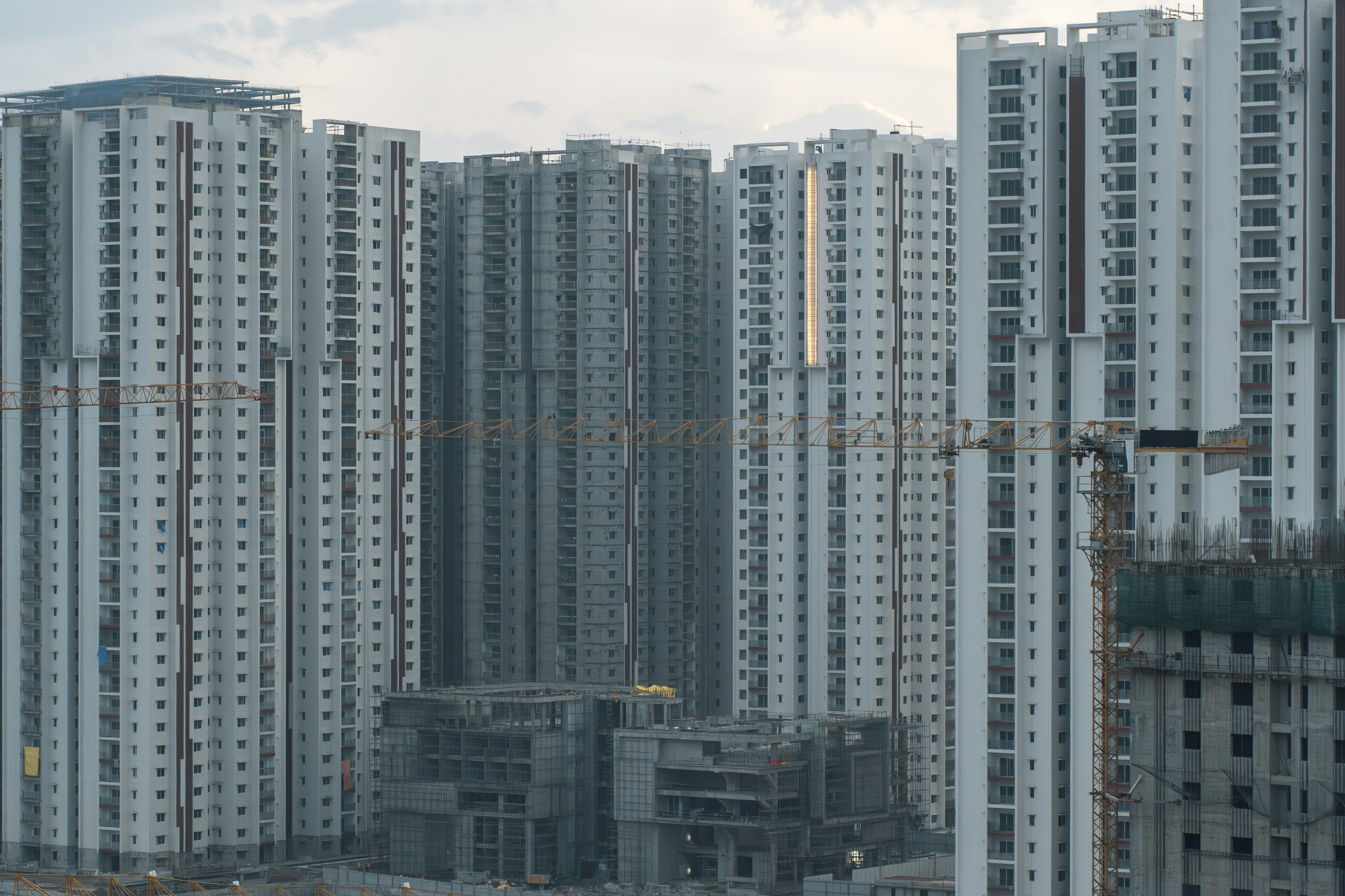 Modern construction site