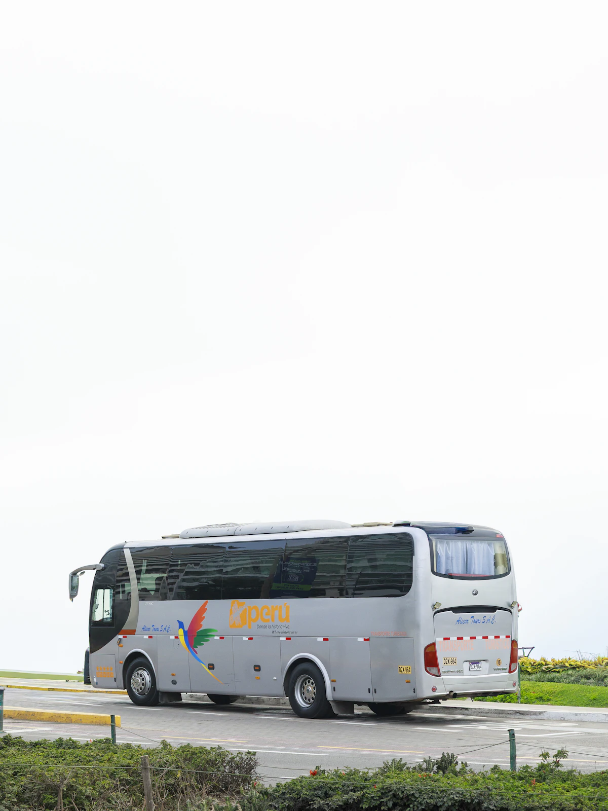 Grey tour coach