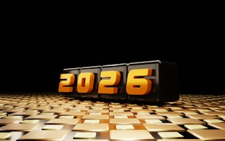 The year 2026 displayed in bold orange numbers.