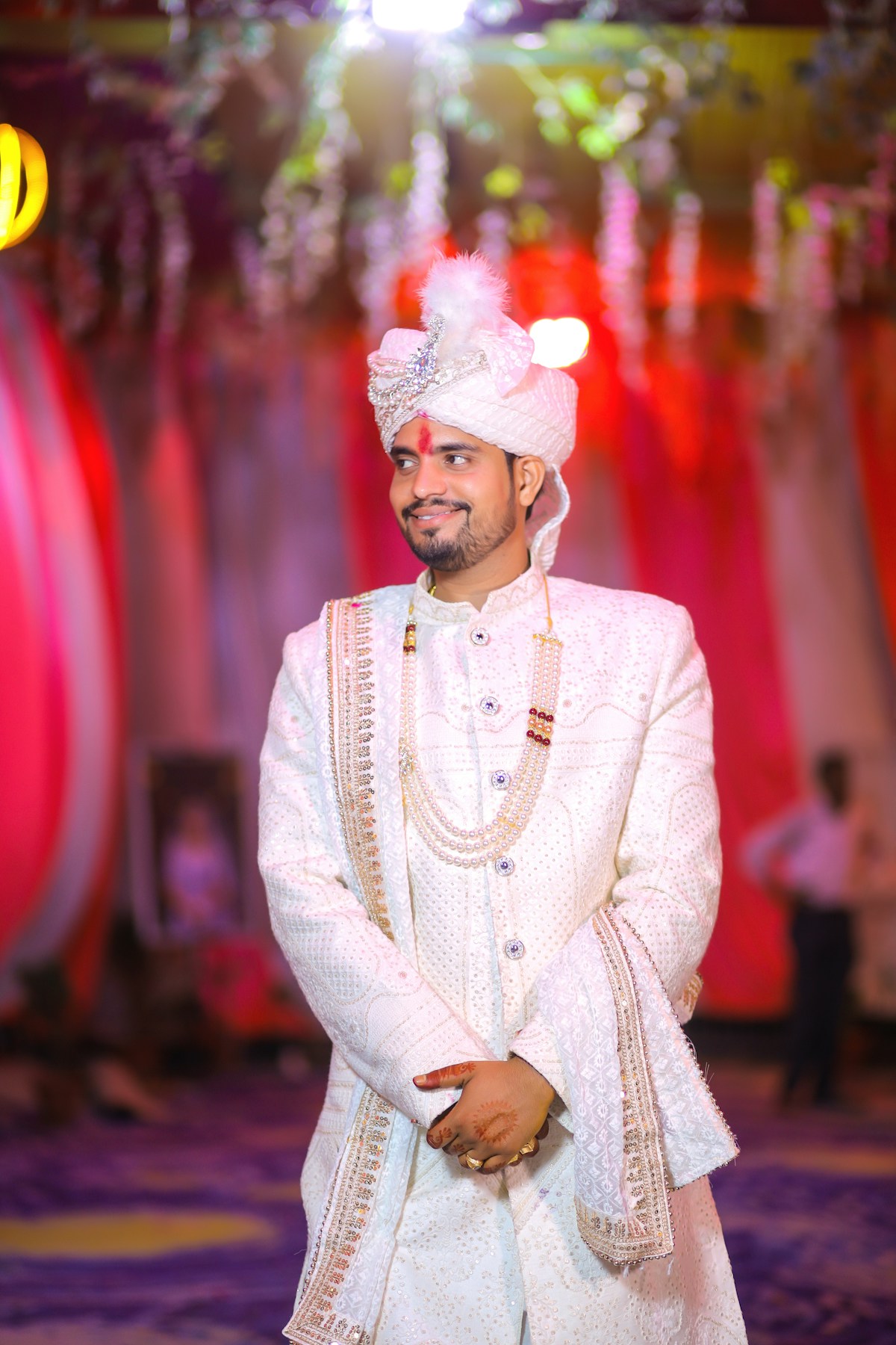 The Maharaja Ivory Embroidered Wedding Blazer