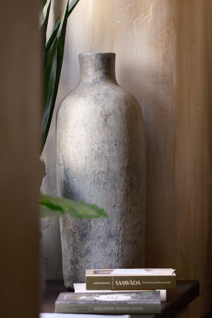Material palette and styling references laid out during the design phase