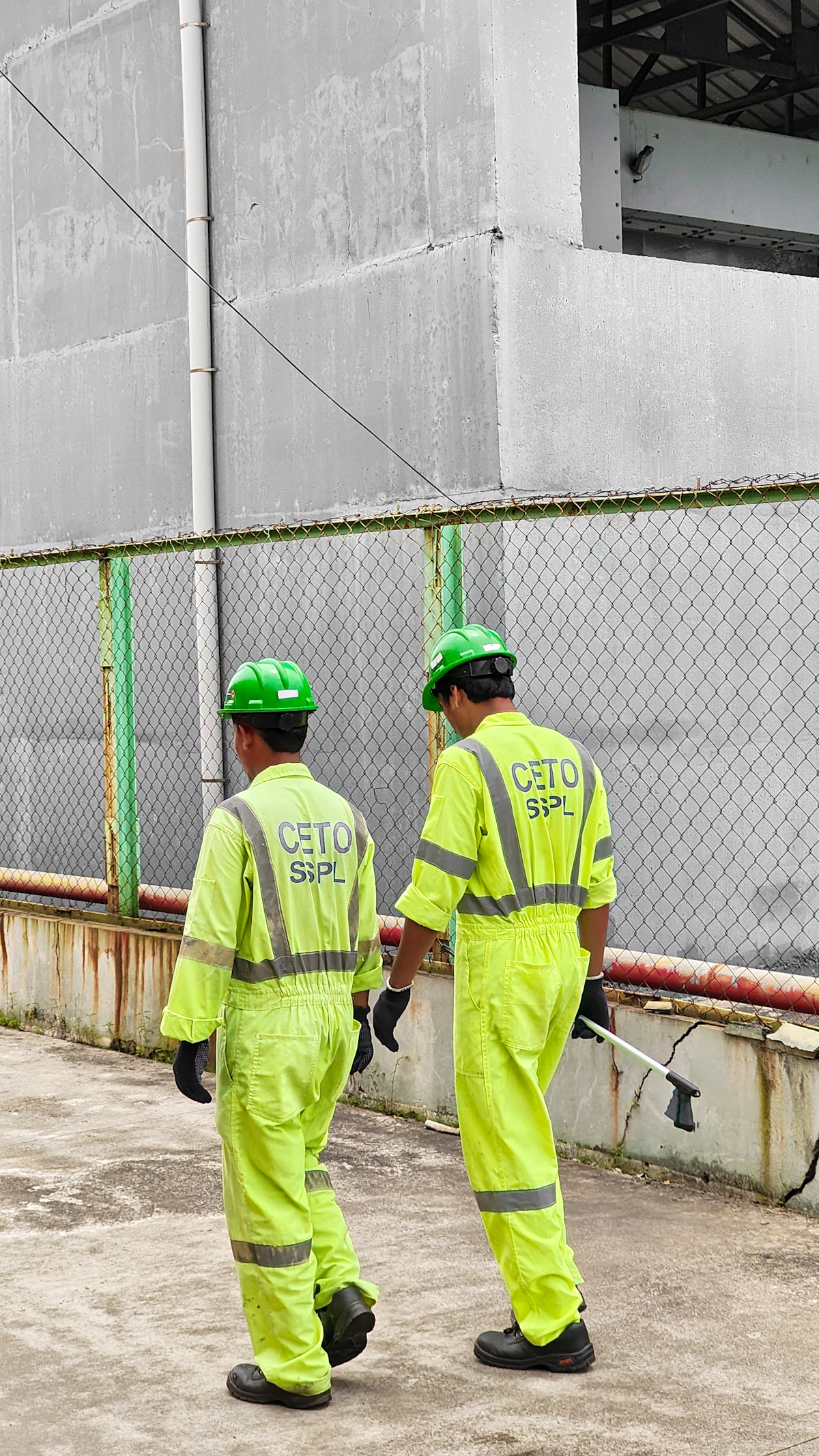 Expert demolition team at project site