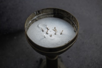 Cigarettes in a sand-filled holder