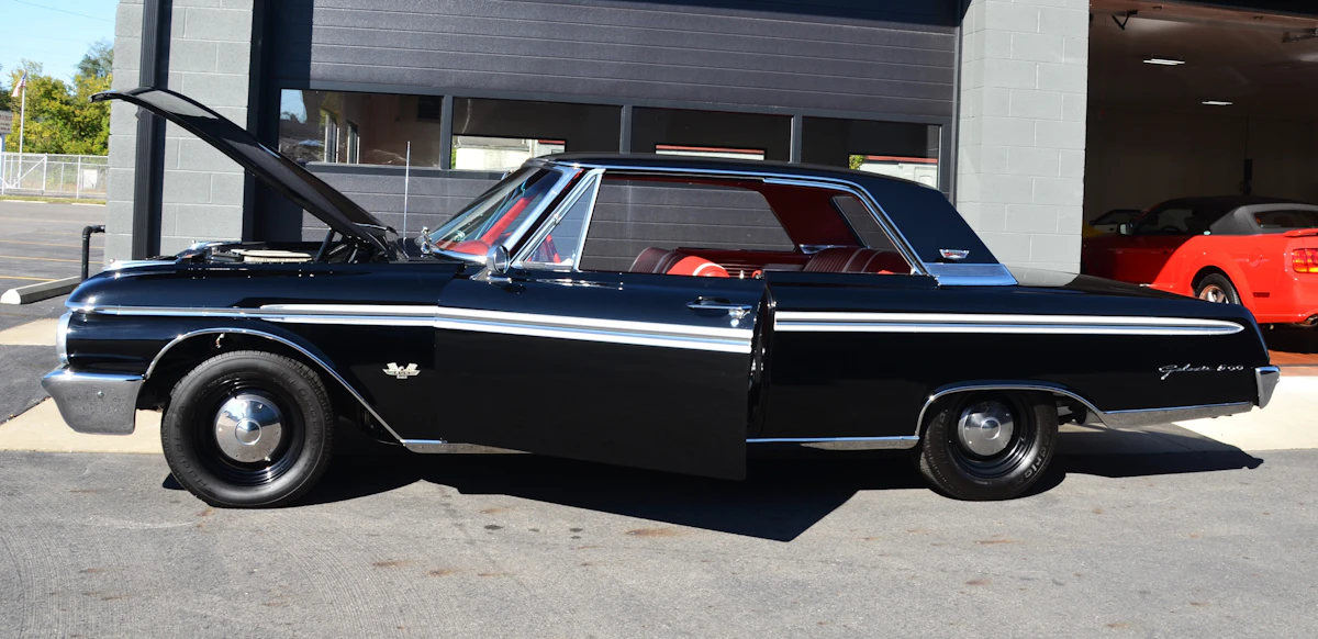 Classic vintage car retrofitted with modern air-conditioning