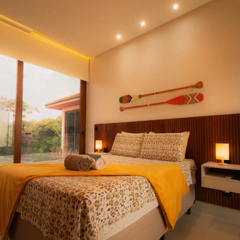Interior de design em casa de praia, Praia do Forte, Bahia
