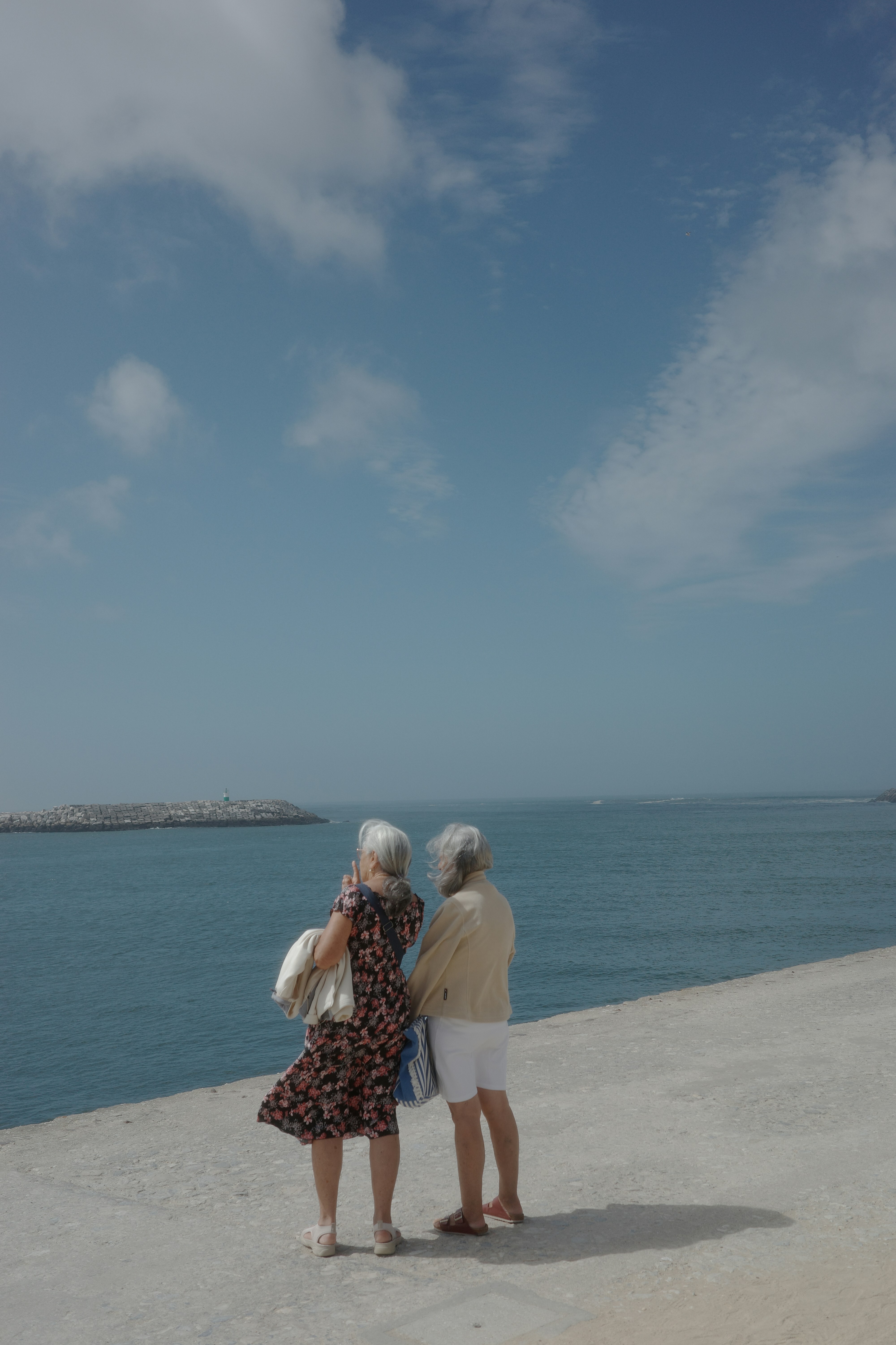 Deux femmes regardent la mer