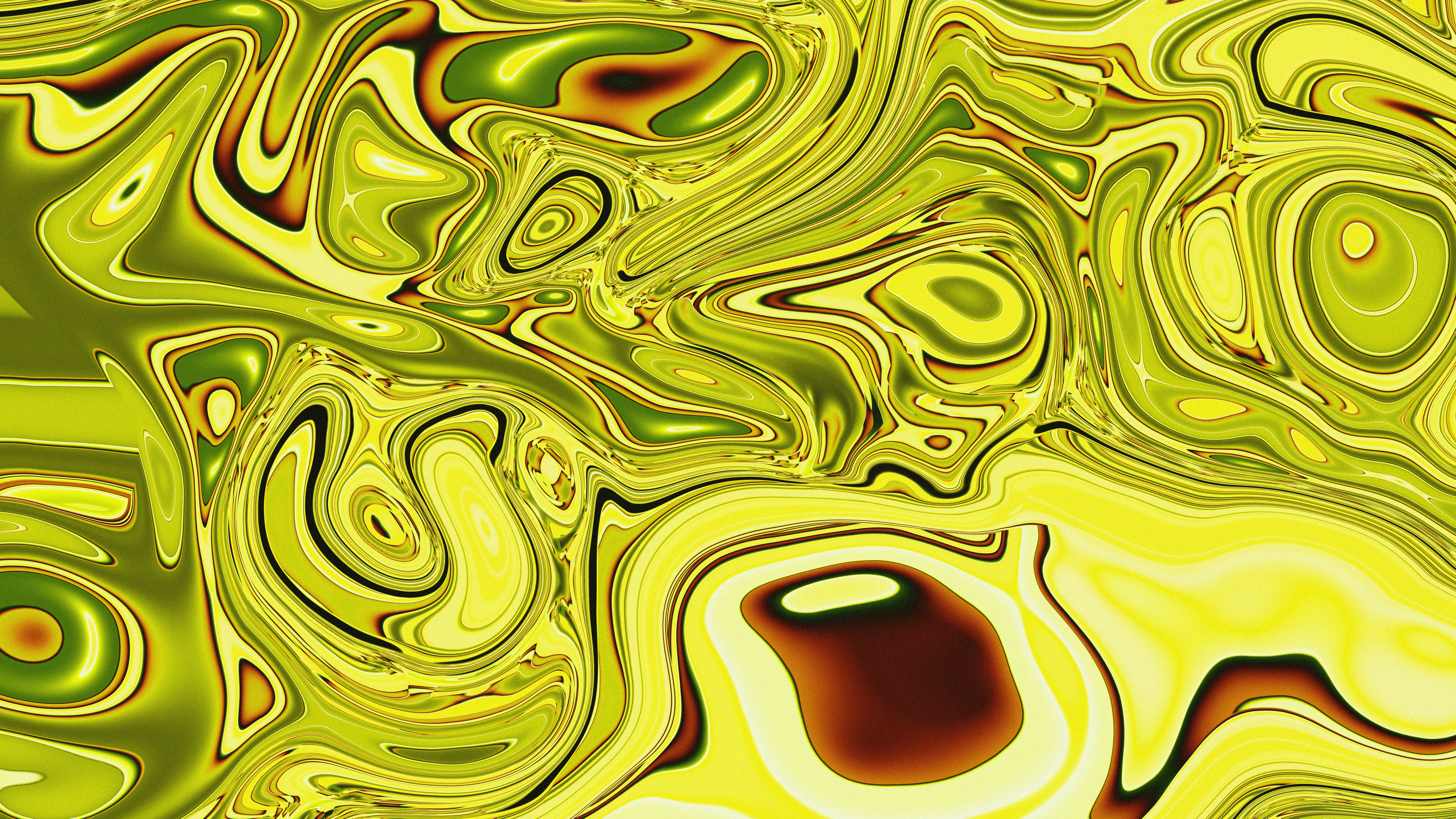 Ein Wirbel aus grüner Farbe mit gelbem Hintergrund Foto – Kostenloses Bild  zum Thema Hintergrundbild auf Unsplash, image size:3000x1688