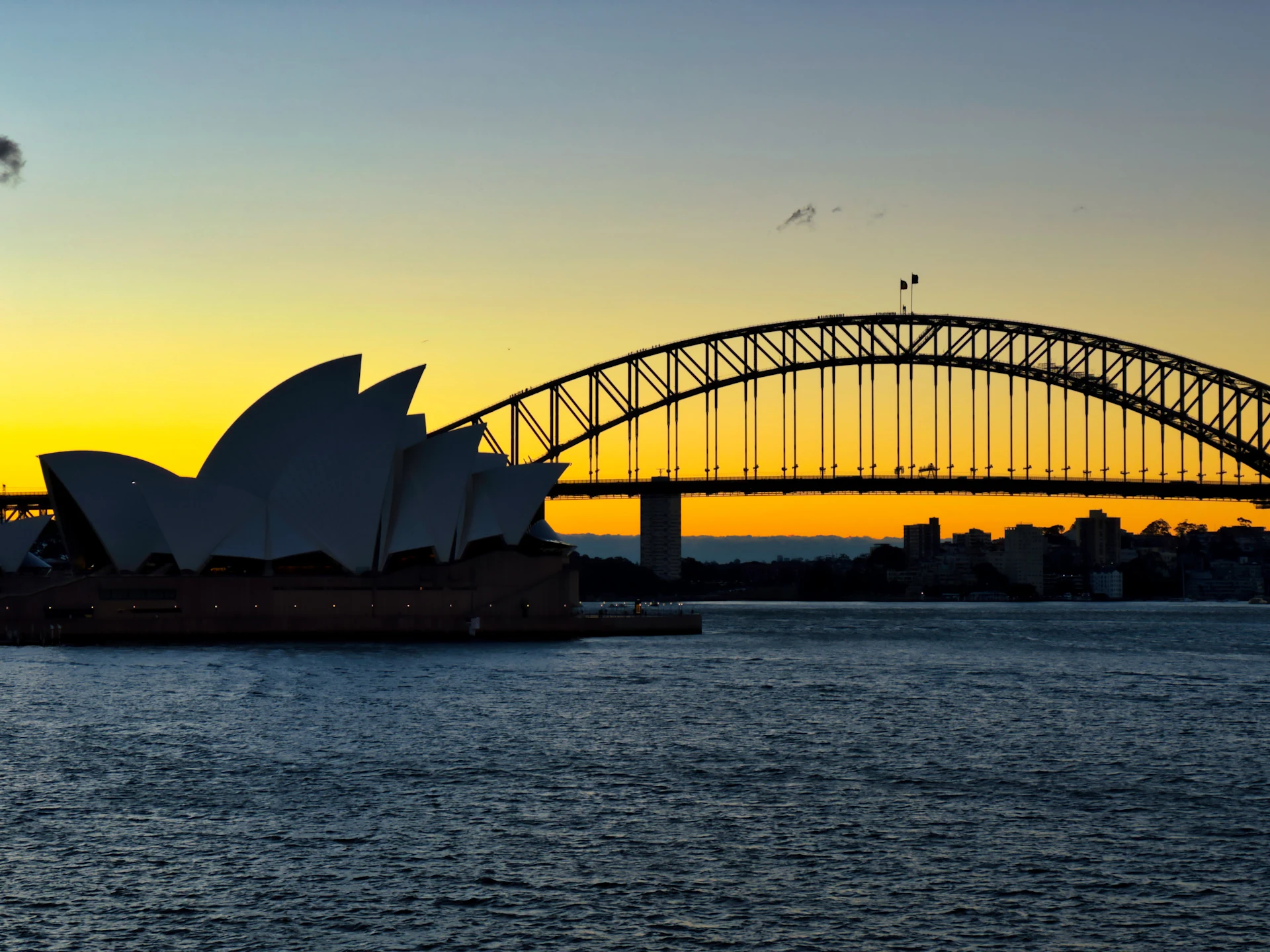 Sydney Opera House at sunset