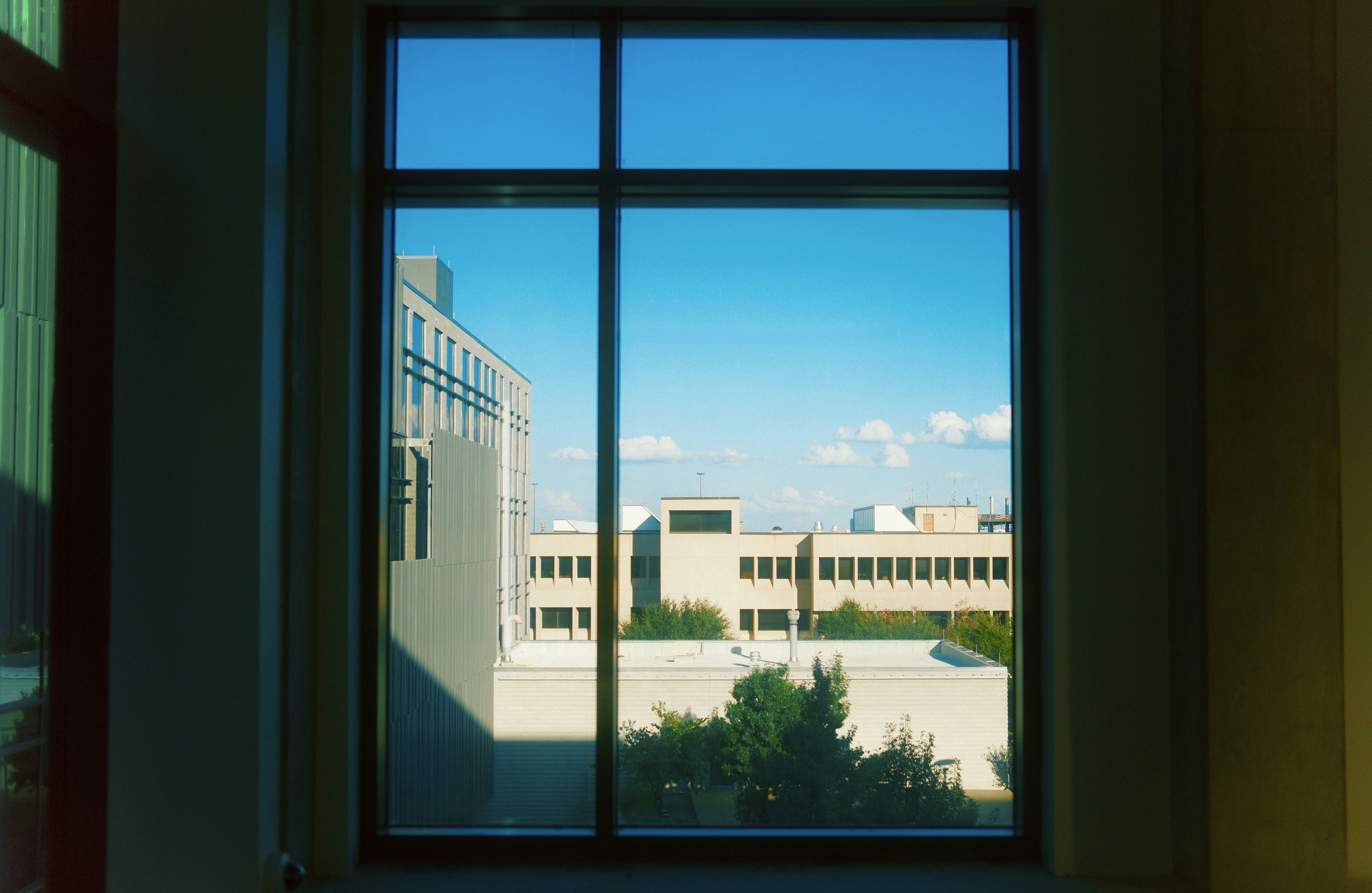 Modern university campus interior