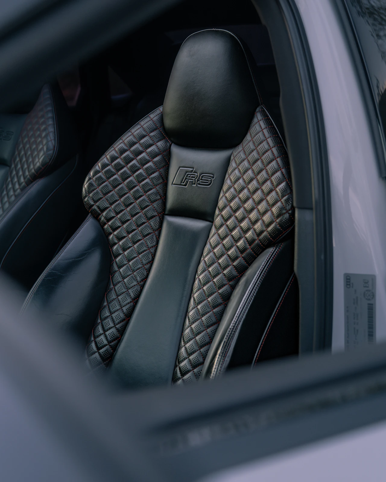 Luxury leather car interior