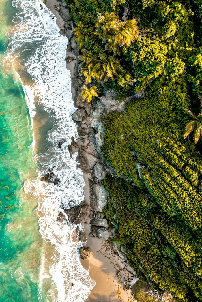 Guam dating site — tropical Pacific coastline near an island community on AimerWorld