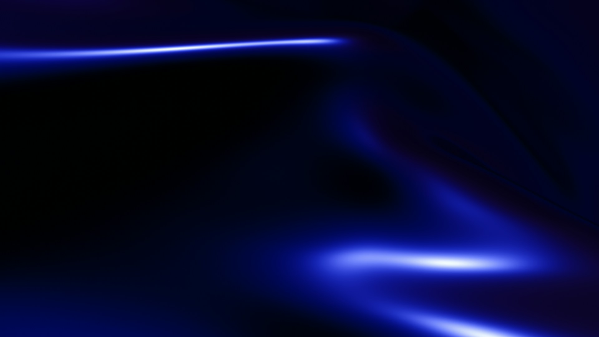 Abstract blue light streaks on dark background