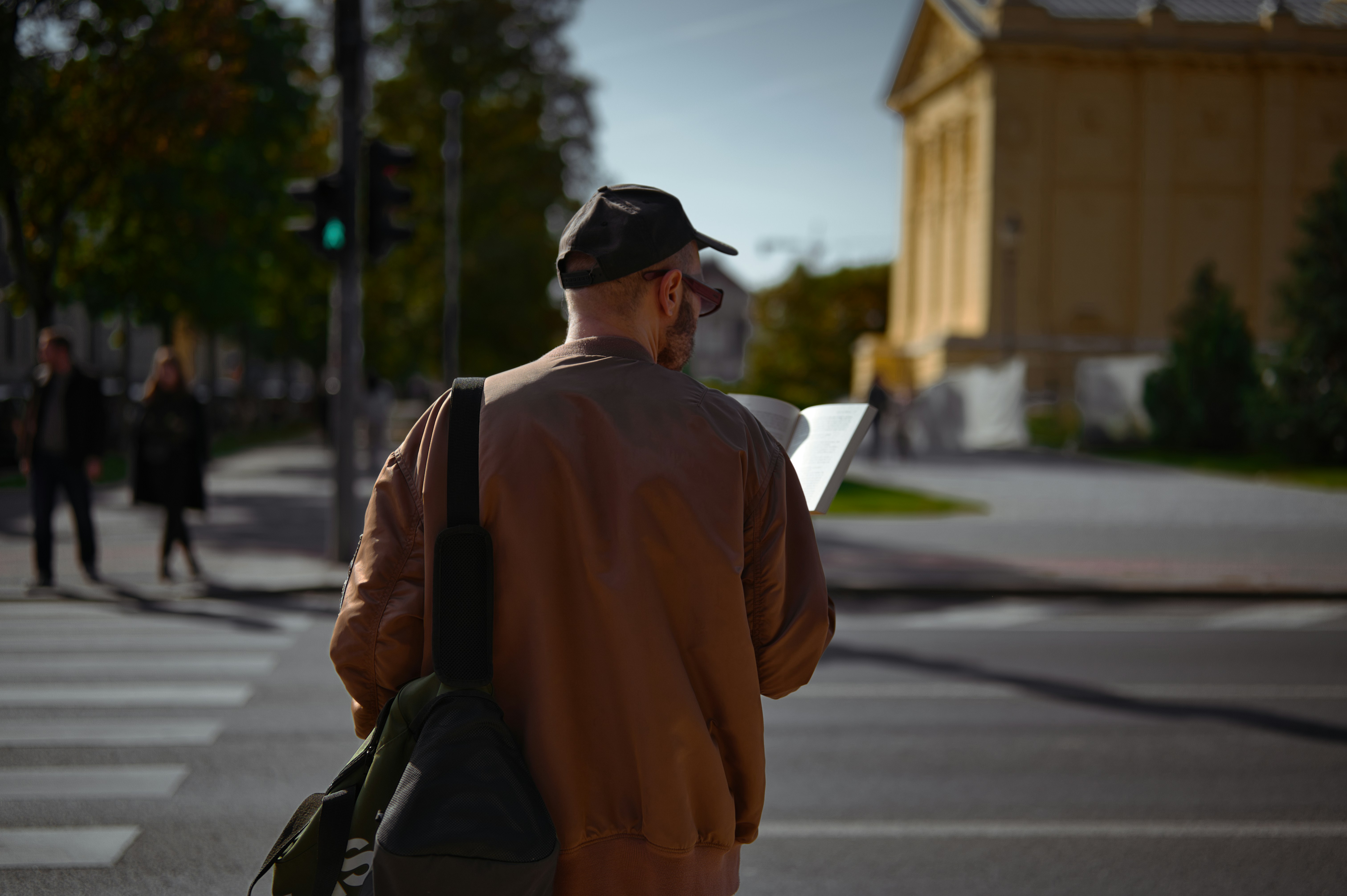 Walking through the city
