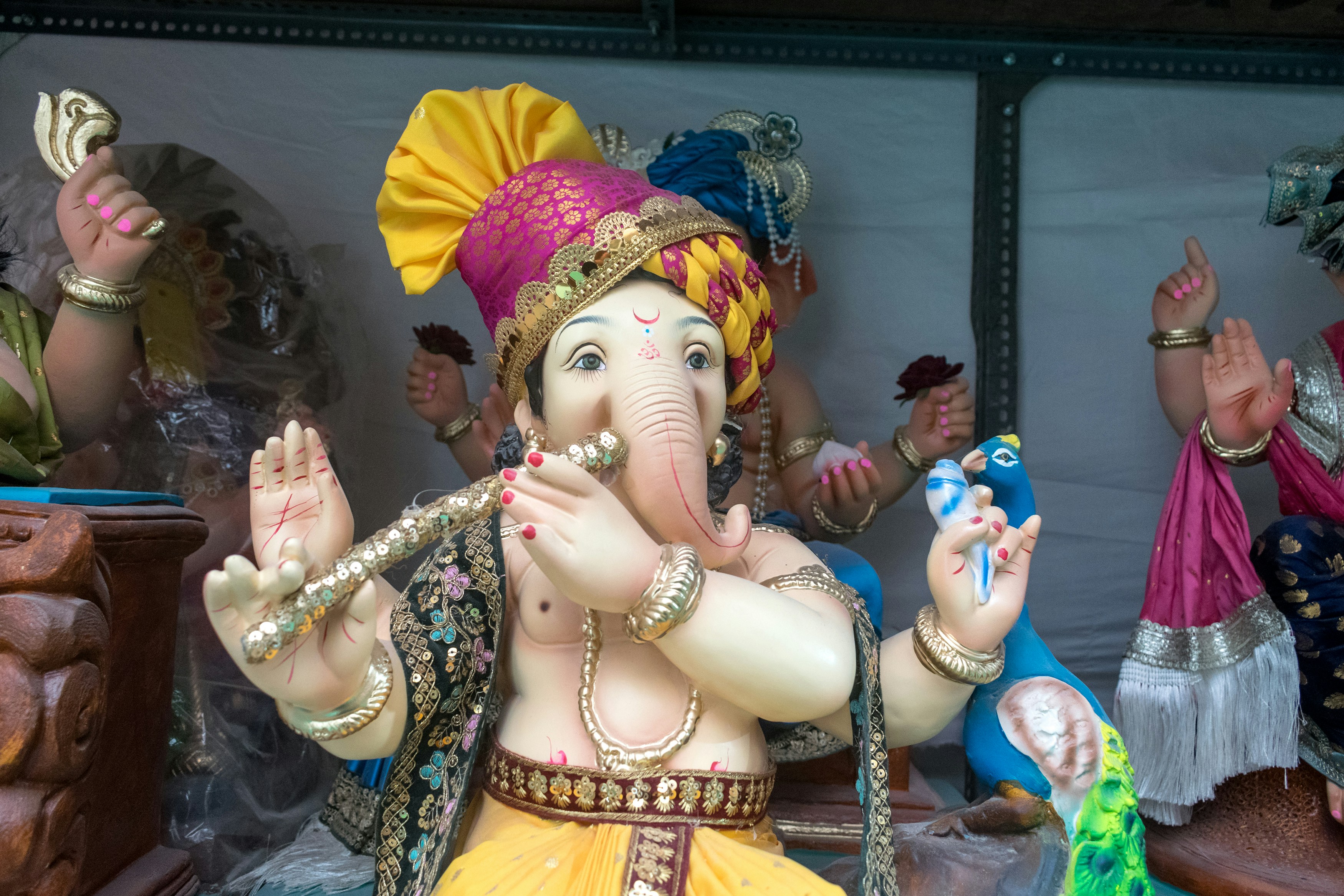 Lord Ganpati idol display