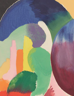 Abstract colorful shapes with organic forms
