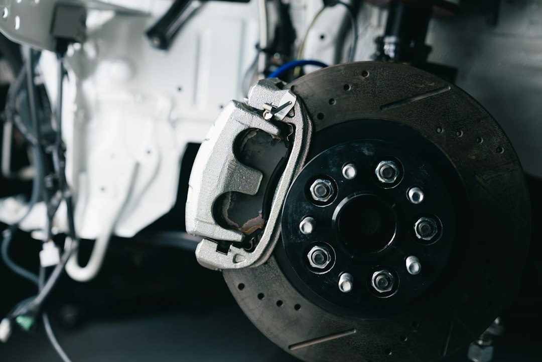 brake pads closeup