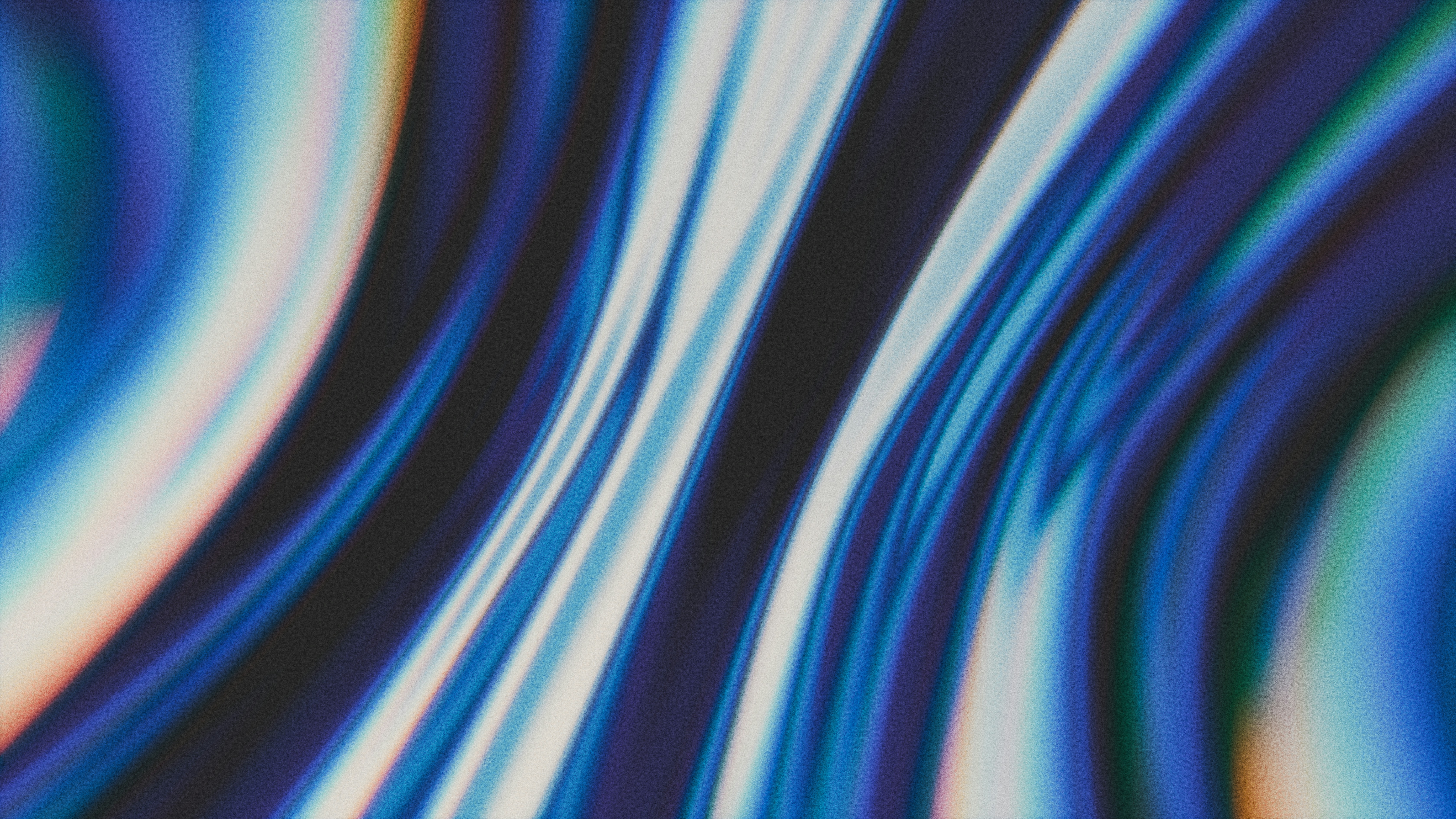 Abstract blue and white wavy lines
