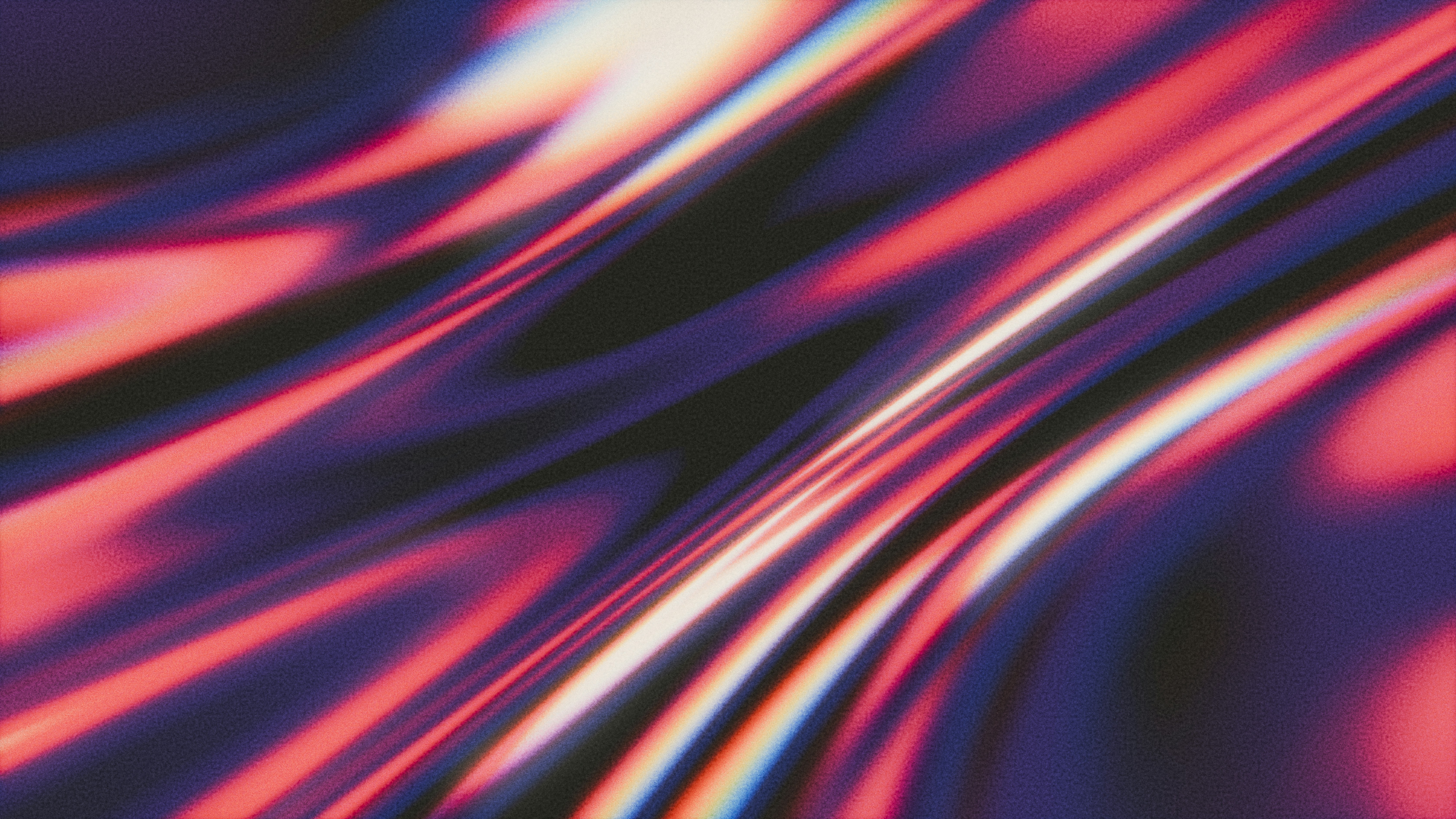 Abstract flowing lines of pink and purple light