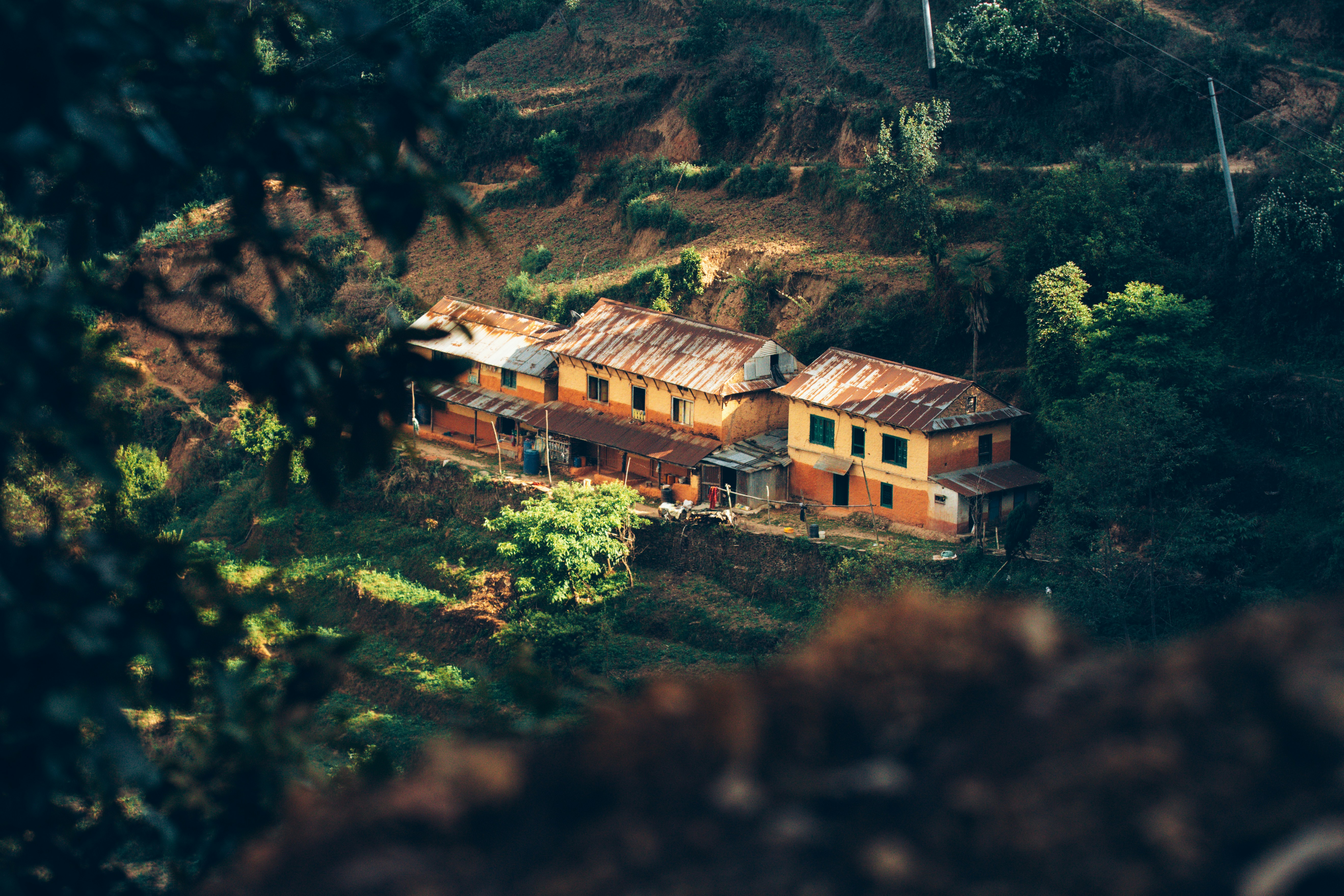 Traditional Nepali village architecture