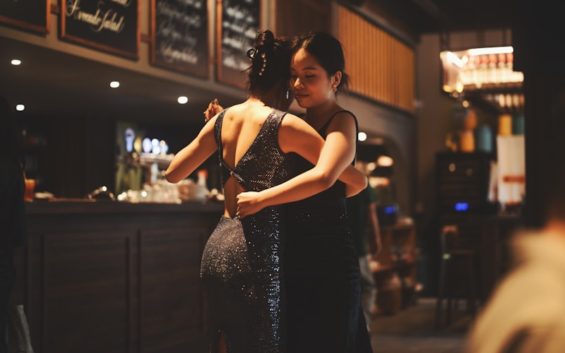 Joyful women celebrating together at premium venue