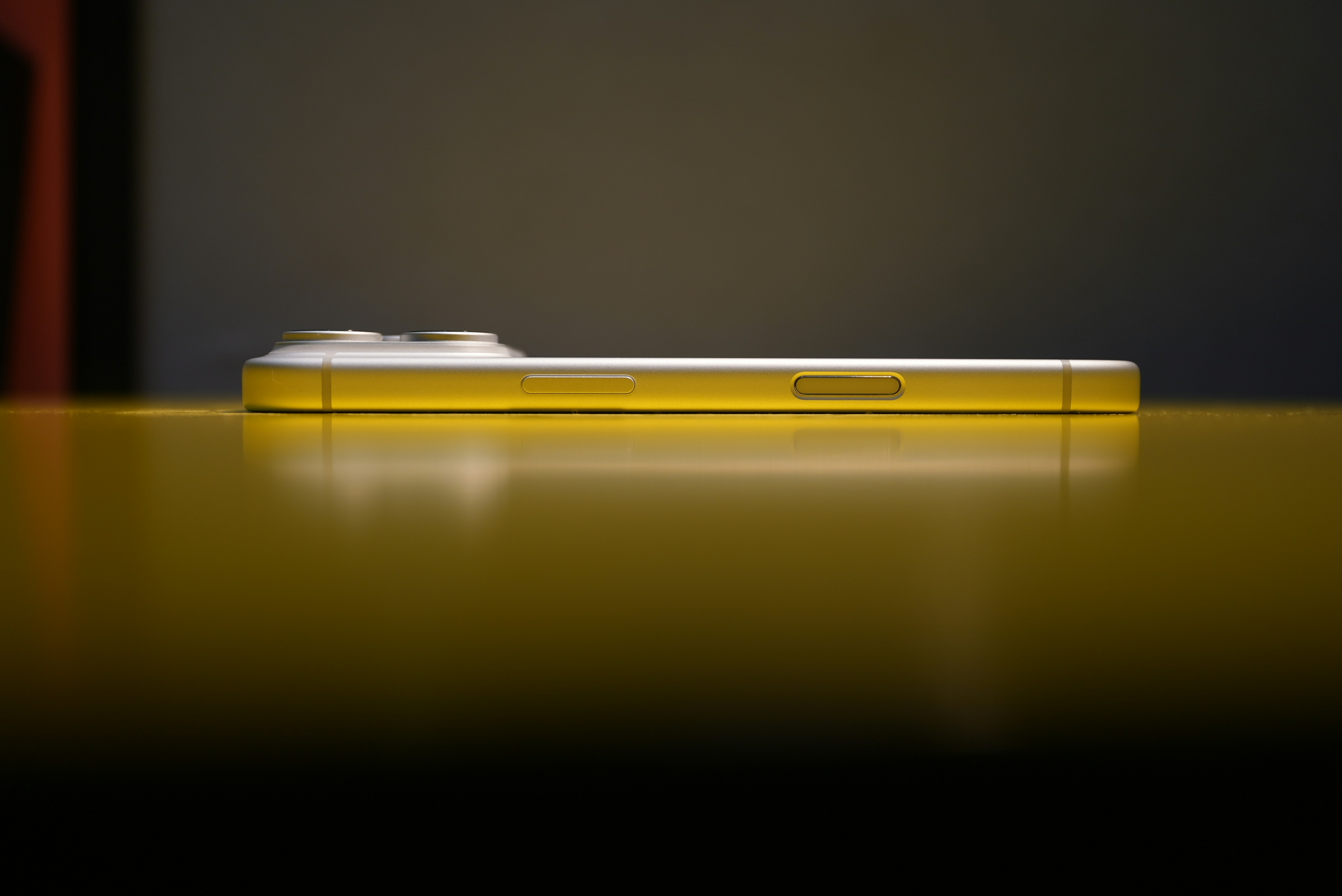 Yellow smartphone