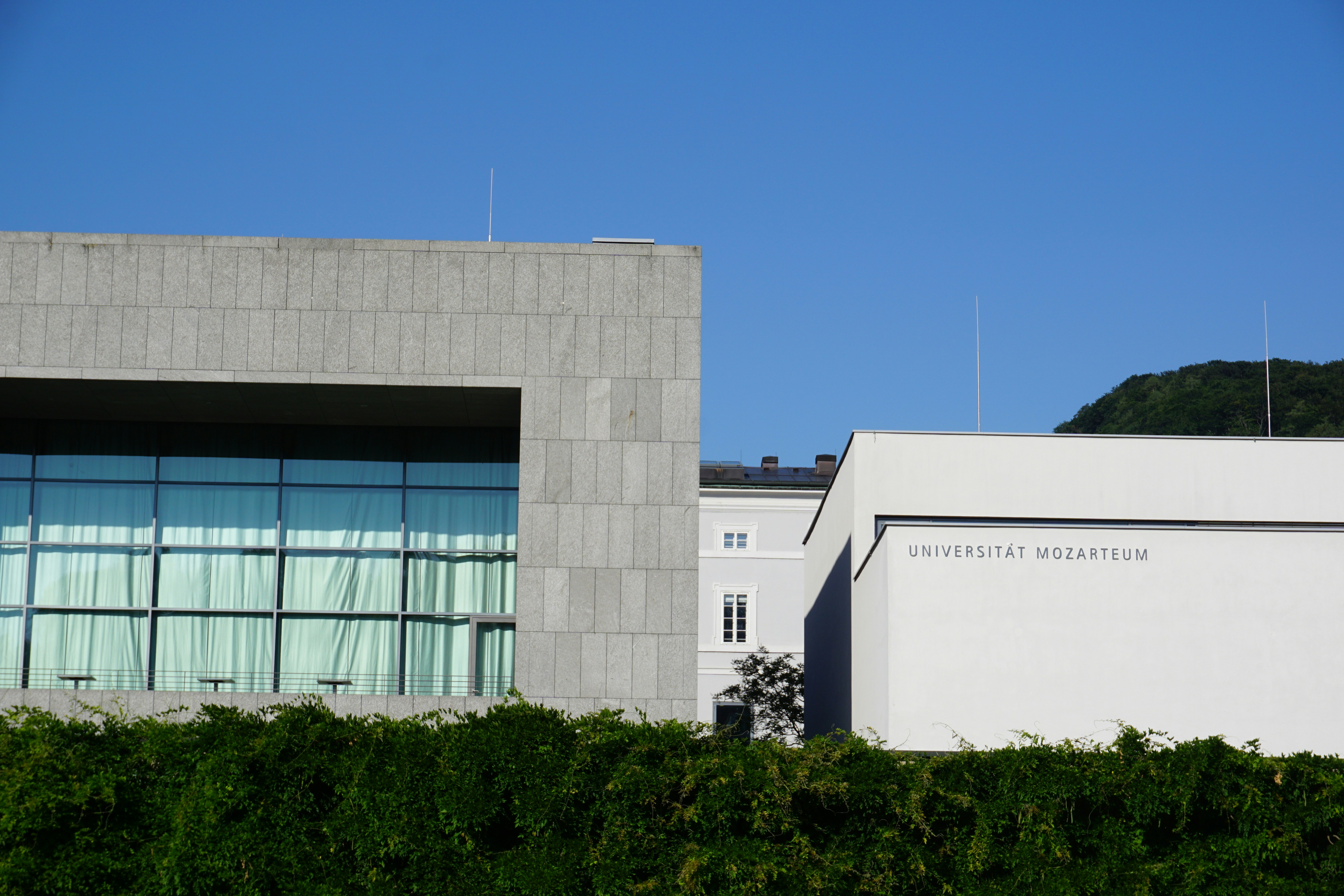 Modern university building
