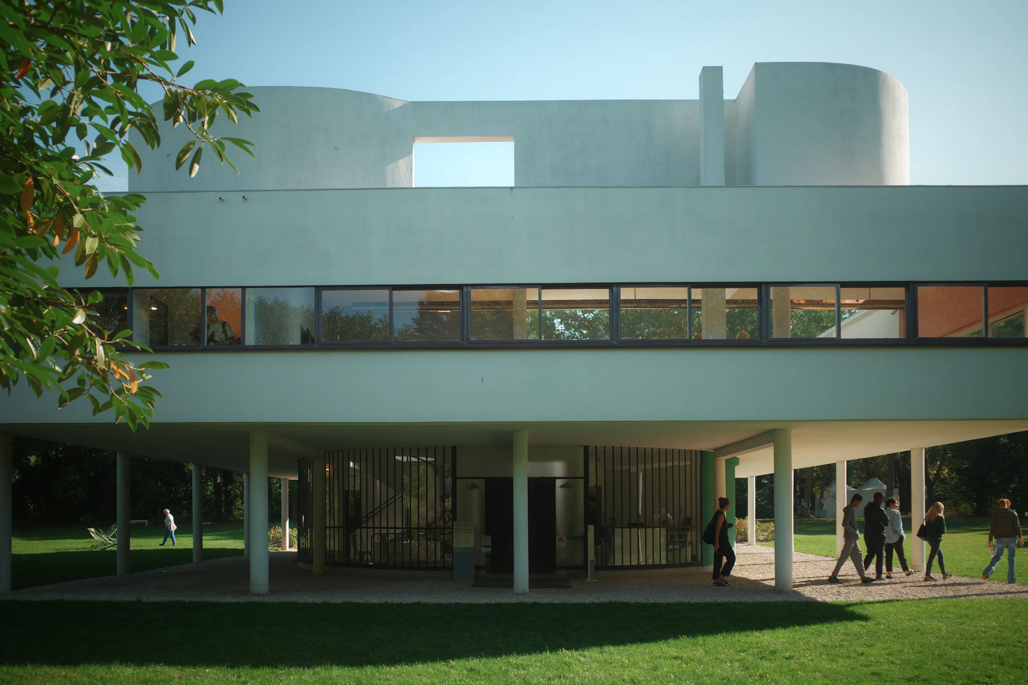 Modernist villa exterior