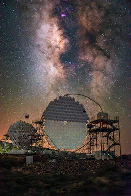 Deep Technology under starry sky